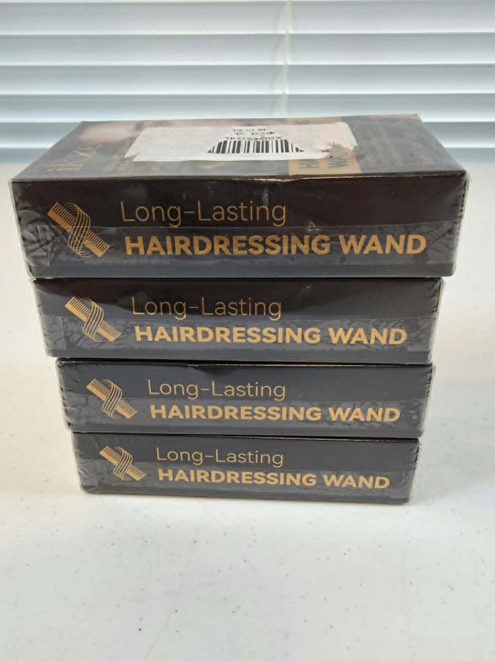 IKZEE HAIR WAND BRUSH GRAY HAIR ROOT COVERAGE BLACK 01# LOT OF 4 0.7 oz. ea. NEW